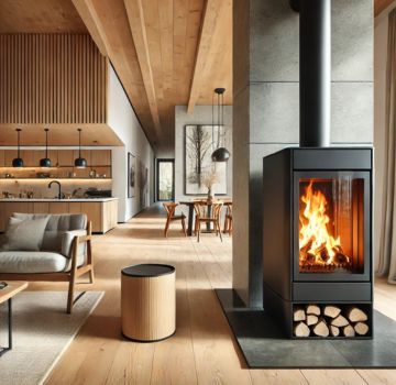 Wood stoves with back boiler